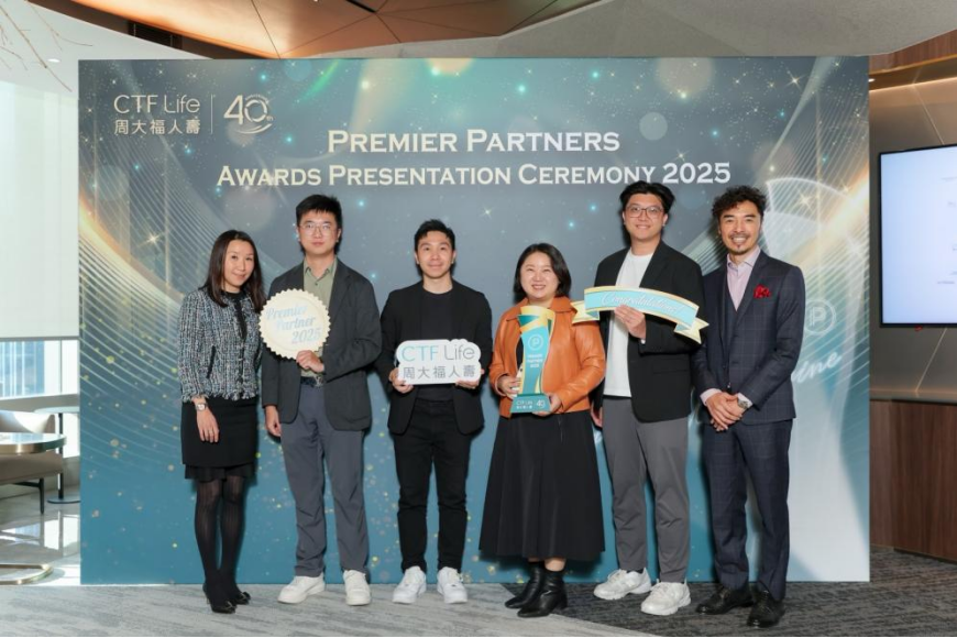 周大福人壽Premier Partners獲獎團隊合影